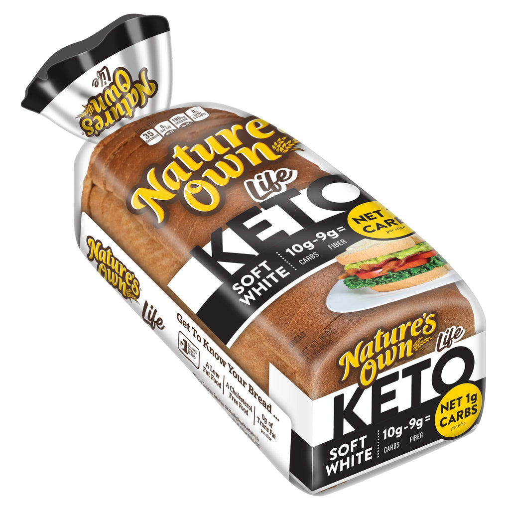 Life Keto Soft White Bread, Net 1 Carb Sliced White Keto Bread, 16 Oz