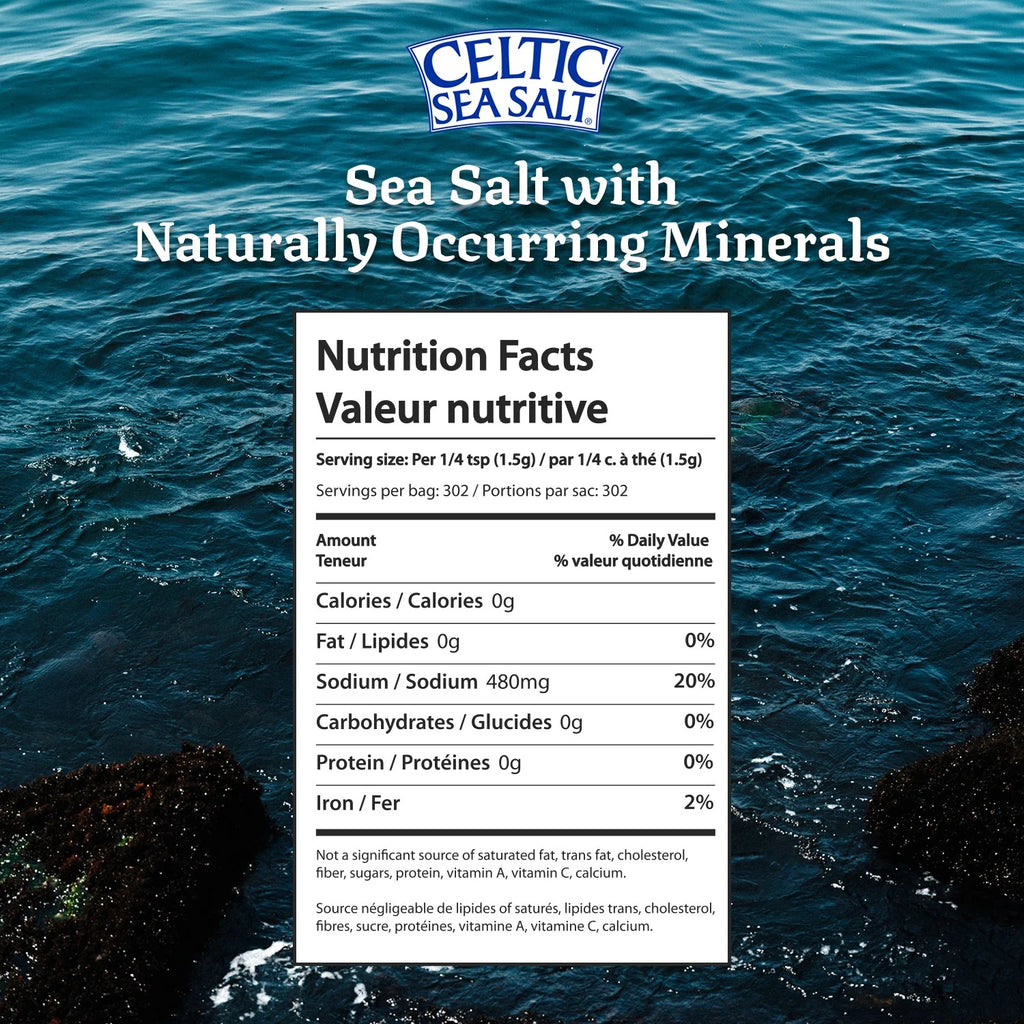 Light Grey Sea Salt Resealable Bag Kosher Certified 16 Oz