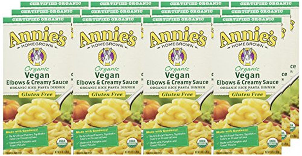 Annie'S Vegan Mac and Cheese Gluten Free Organic Rice Pasta 6 Ounce Pack of 12