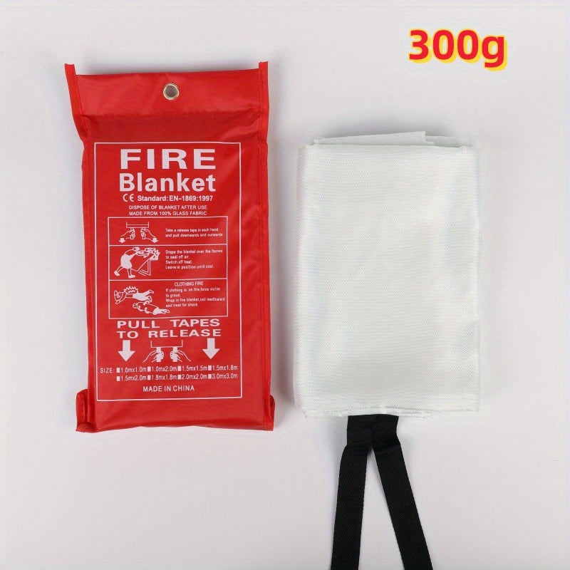 1pc Essential Fire Safety Blanket - Portable, Reusable, Heat-Resistant for Emergency Fire Extinguishing at Home, Kitchen, Fireplace, School, BBQ, Car, Office - Compact, Durable, Easy-to-Use Fire Suppression Solution Chef's Market