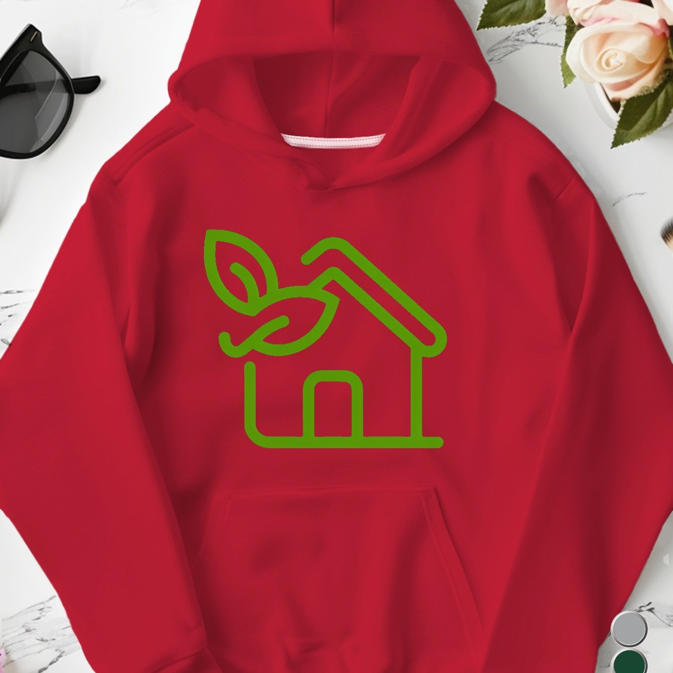 leaf eco friendly green house women's plus size hoodies Chef's Market