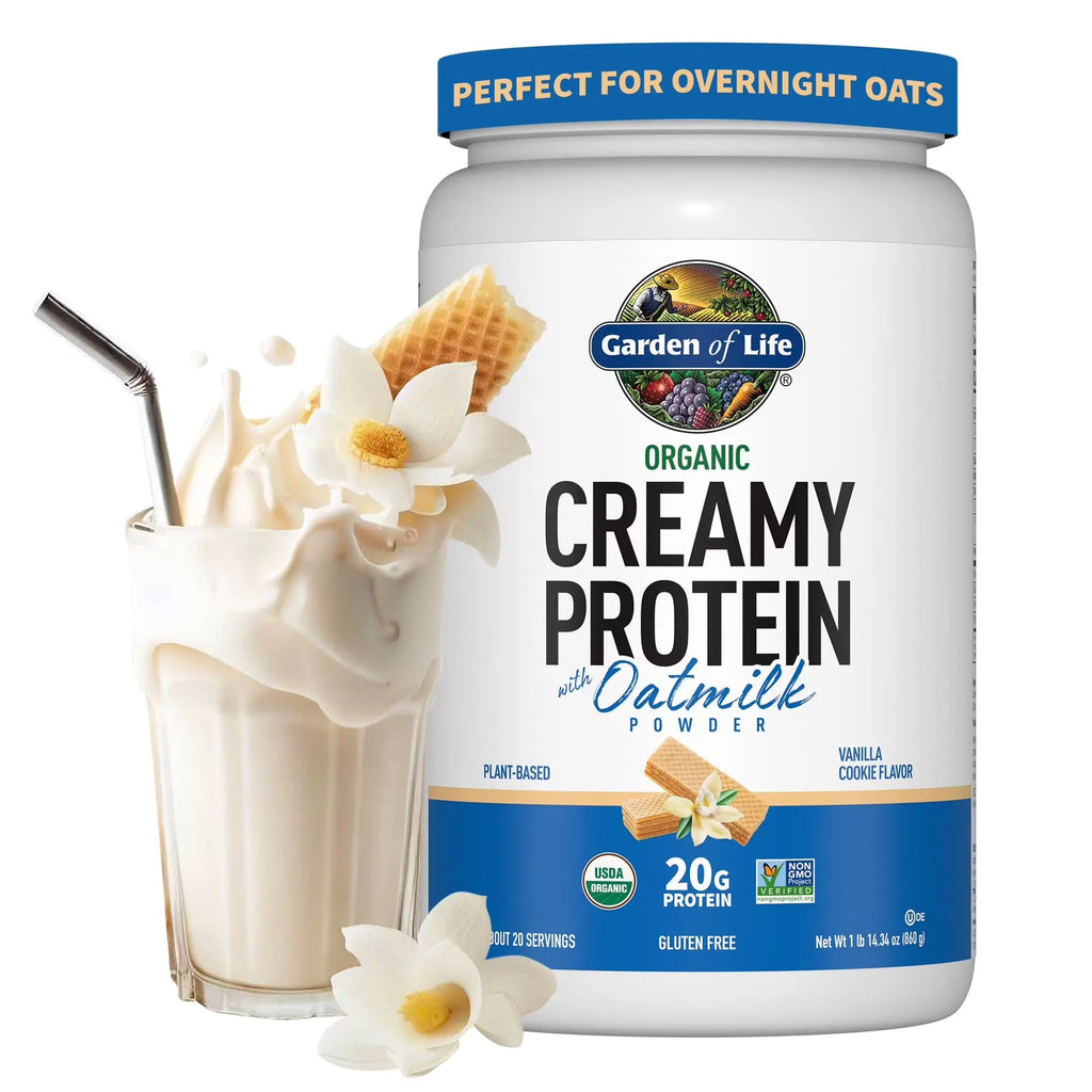 Organic Creamy Protein with Oat Milk, Vanilla Cookie, 20 Servings