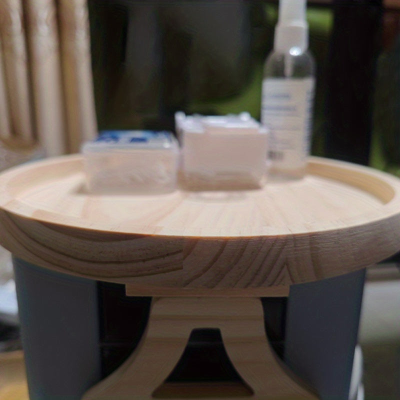 [1pc Sturdy Bamboo Sofa Tray] 1pc, Bamboo Sofa Armrest Clip Tray Table, Easy-to-Clean, Space-Saving & Sturdy Design, Ideal For Drinks/Snacks Storage, Perfect Gift For Loved Ones, Hassle-Free Installation Wooden Couch Organize Chef's Market