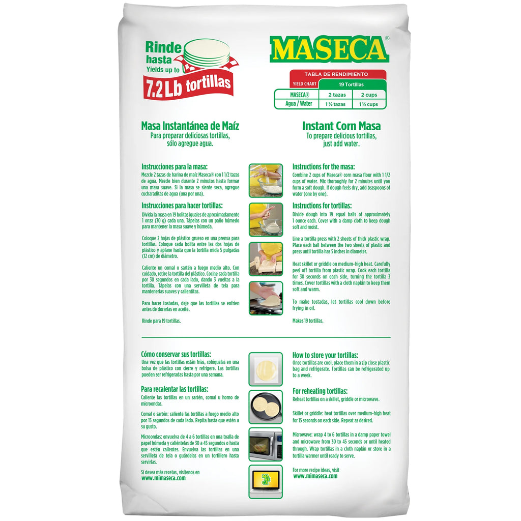 (4 Pack)  Gluten Free Instant Corn Masa Flour 4 Lb
