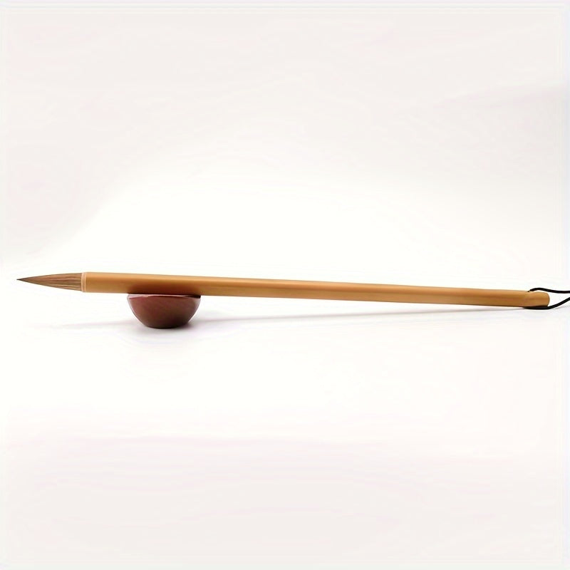 3 Pcs Bamboo Calligraphy Brushes - Suitable for European, Yan, Liu, Zhao Bodies and Landscape Painting - Wooden, Water Washable, Twist Closure, Round Body, Fine Point Chef's Market