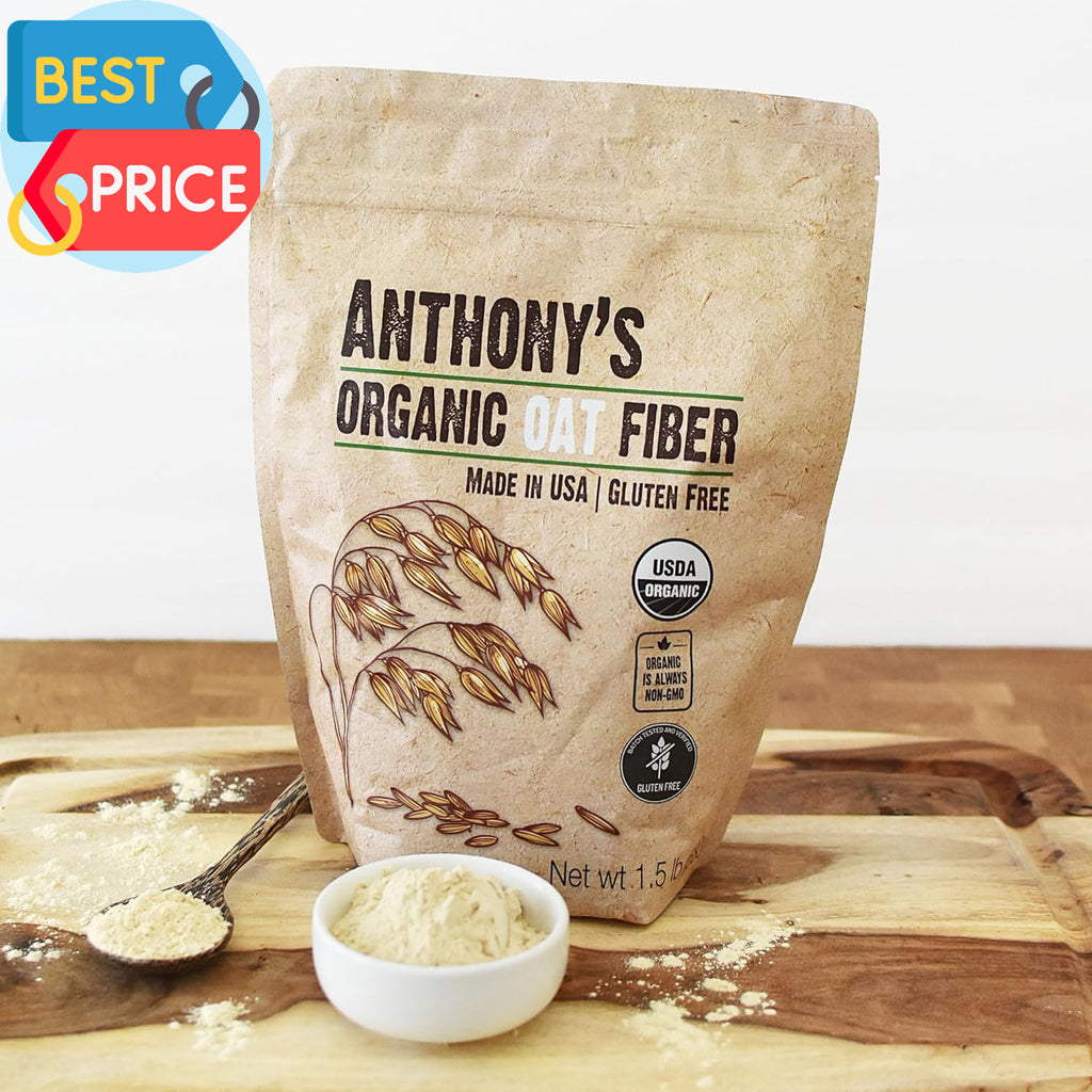 Organic Oat Fiber, 1.5 Lb, Gluten Free, Non GMO, Keto Friendly, Product of the U