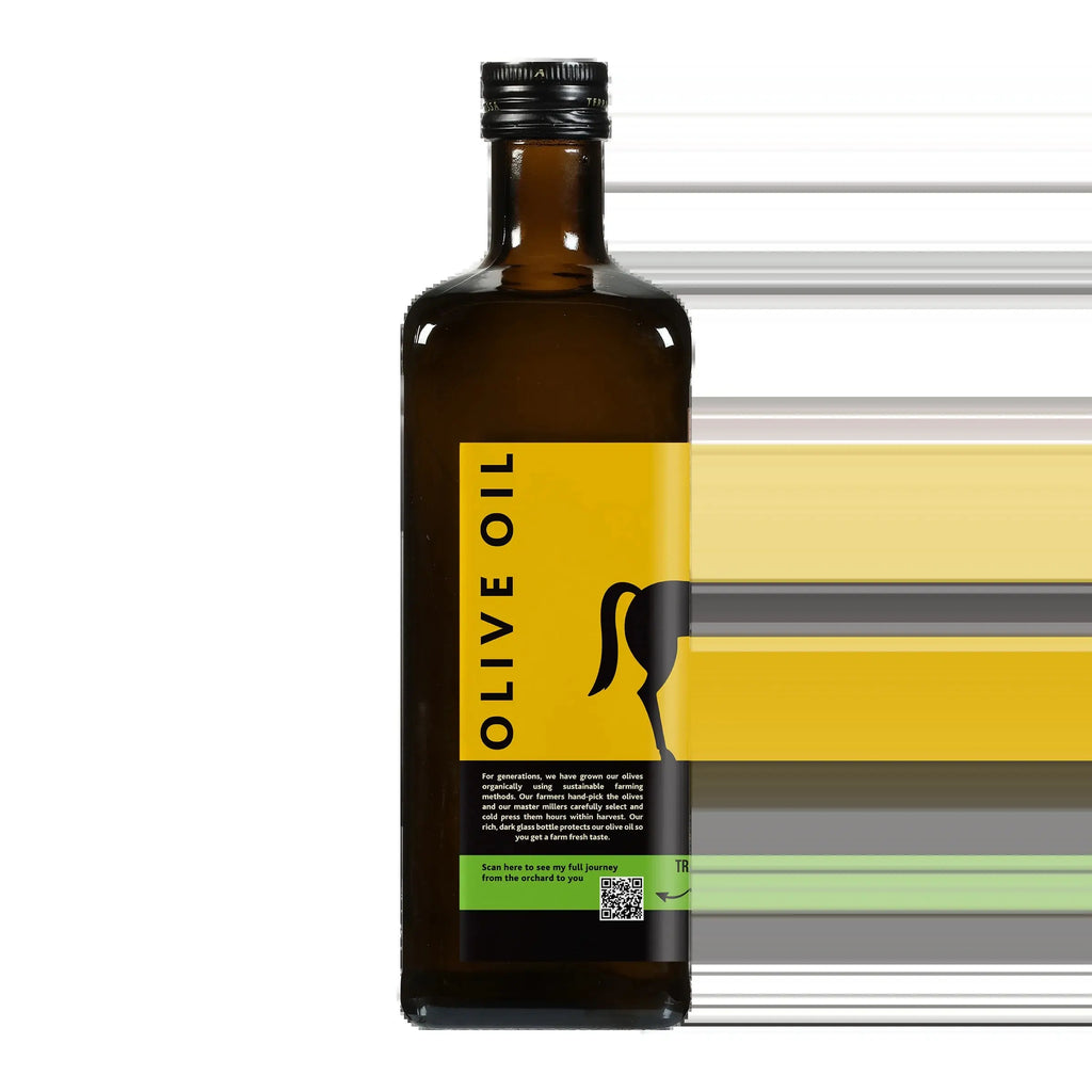 Organic Extra Virgin Olive Oil, 34 Fl. Oz. Glass