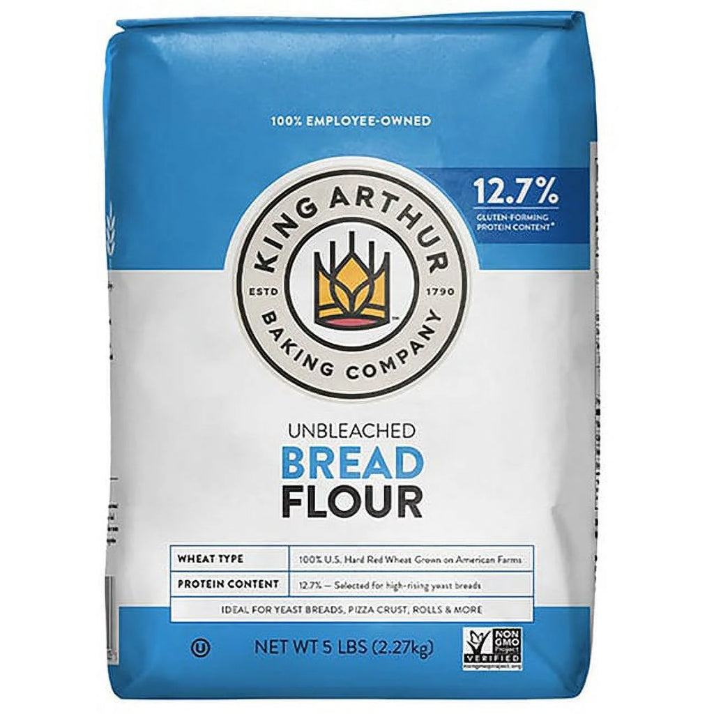 Non-Gmo Project Verified, Certified Kosher Unbleached Bread Flour, 5 Lb Bag