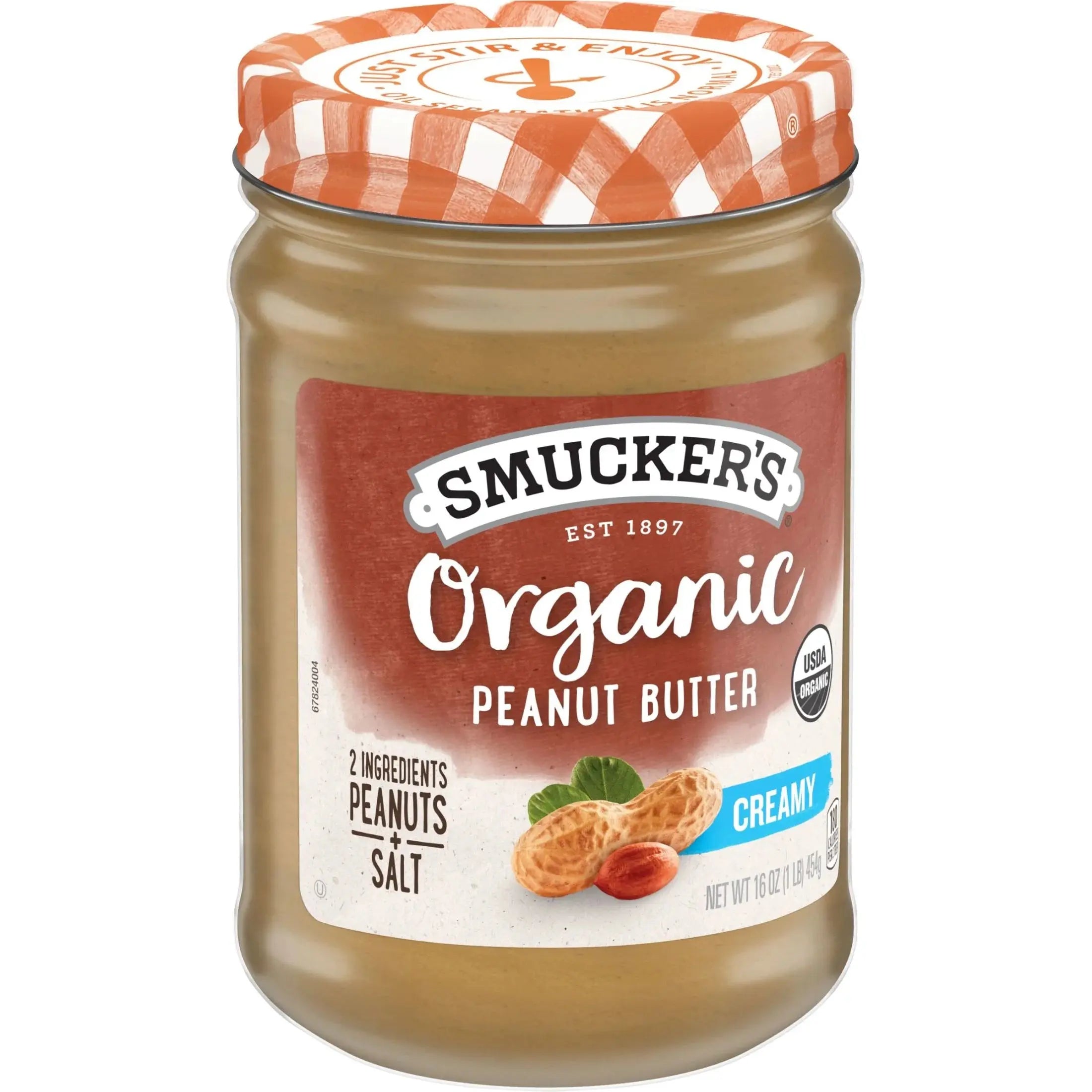 Smucker’S Organic Creamy Peanut Butter, 16 Oz Jar