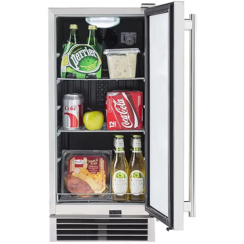 3-Cu Ft Built-In Mini Fridge ( Stainless Steel ) Garage Ready