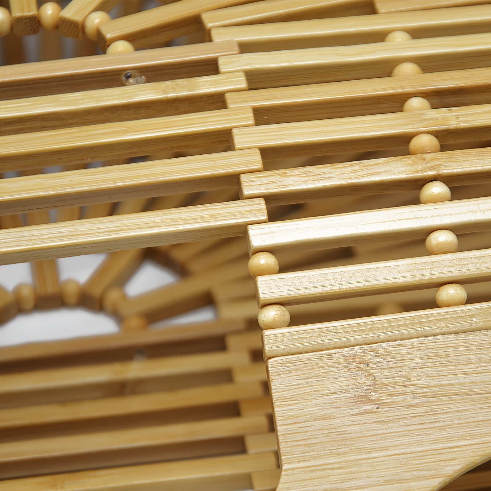 Women's Retro Style Bamboo Woven Handbag With Chain Strap, Hollow Out Beach Tote, Versatile Shoulder & Crossbody Bag, Vintage Bamboo Handle Purse Chef's Market