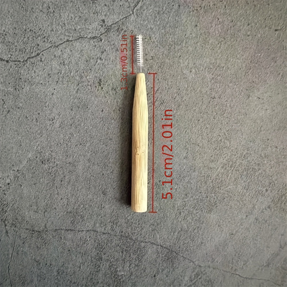 10-Piece Bamboo Interdental Brushes - Deep Cleaning, Portable & Hygienic For Daily Oral Care & Travel Chef's Market