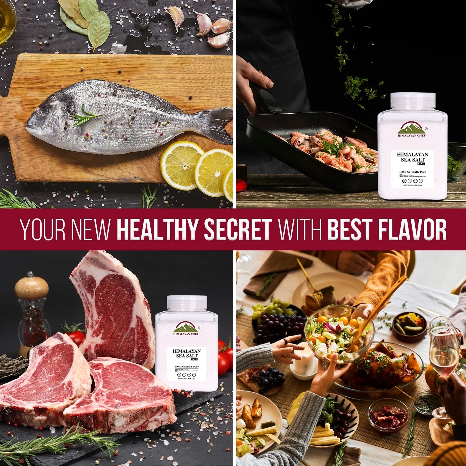 Sea Salt Fine Grain, 5 Lbs | Rich Minerals, 100% Natural and Unrefined Sea Salt Fine Organic Minerals