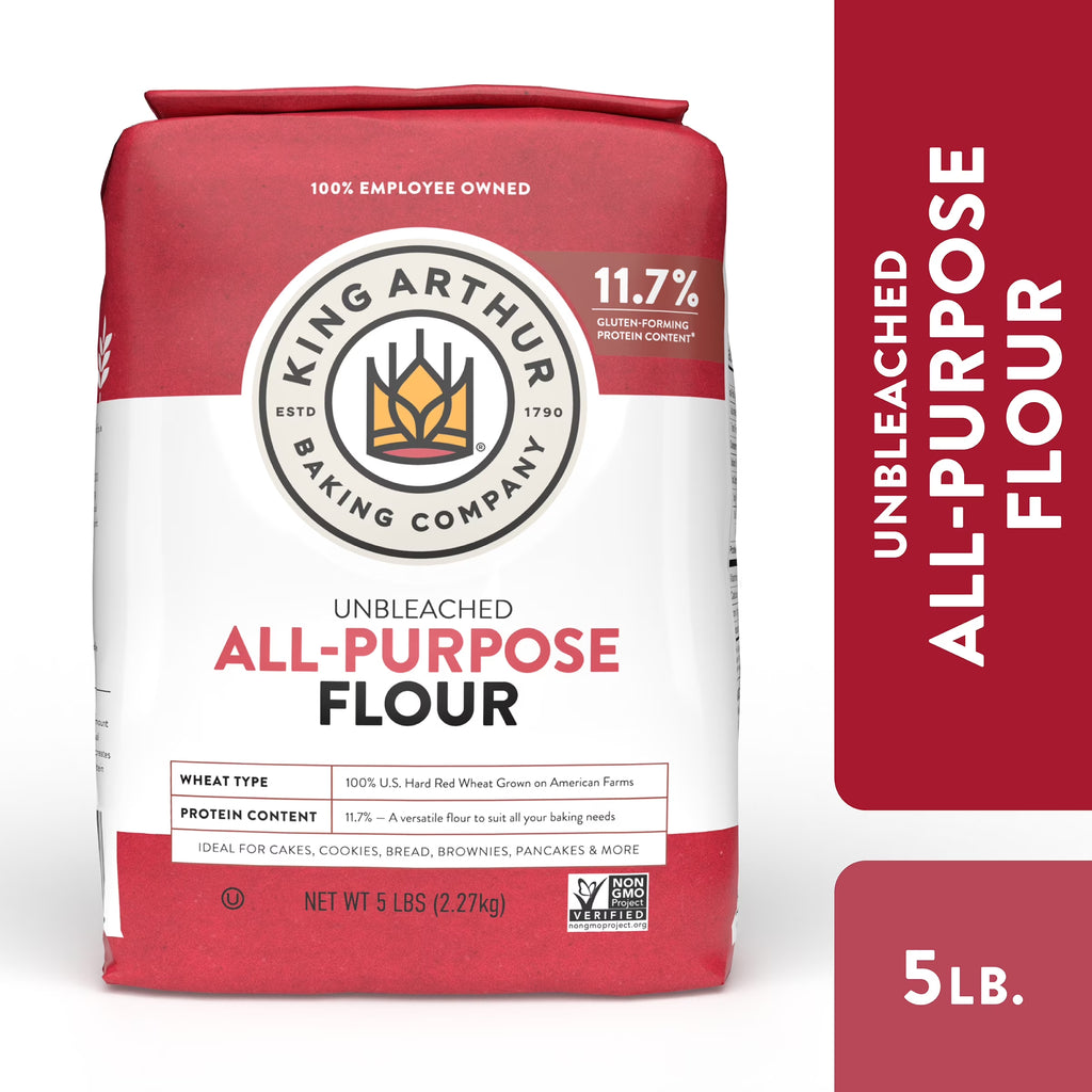 Non-Gmo Project Verified, Certified Kosher Unbleached All Purpose Flour, 5 Lb Bag