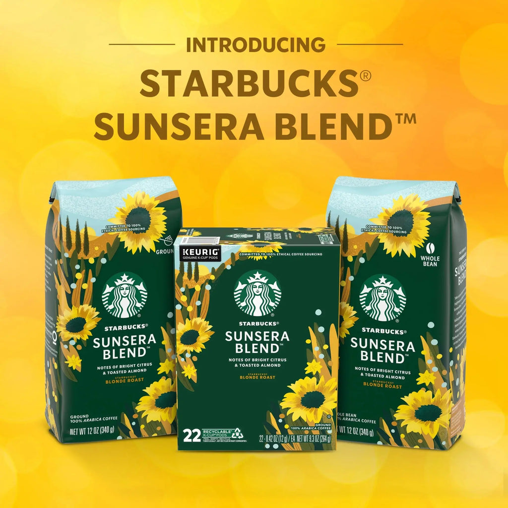 Starbucks Sunera Blend, Light Roast Coffee, Keurig K-Cup Single Serve Coffee Pods, 22 Pods