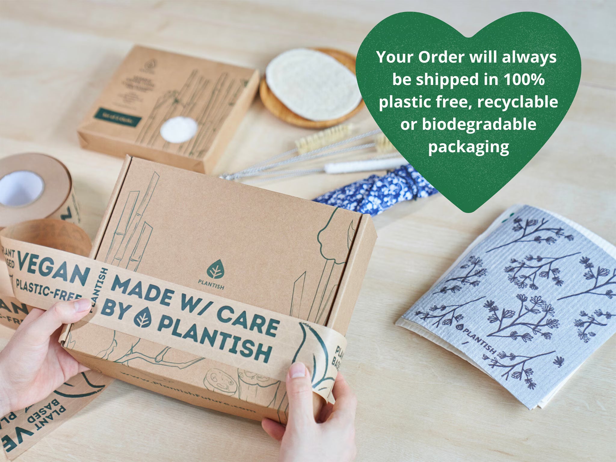 Zero Waste Kitchen Brush Set | Best Value Cleaning Tool Kit | Dish Soap Bar | Plastic-Free & Eco-Friendly Products | Gift for Mom | Plantish