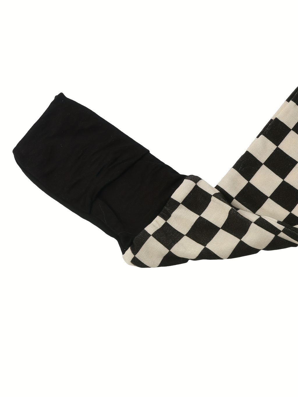 Bamboo Fiber Baby Long Sleeve Checkerboard Plaid Onesie - Black and White Zip Up Jumpsuit Chef's Market