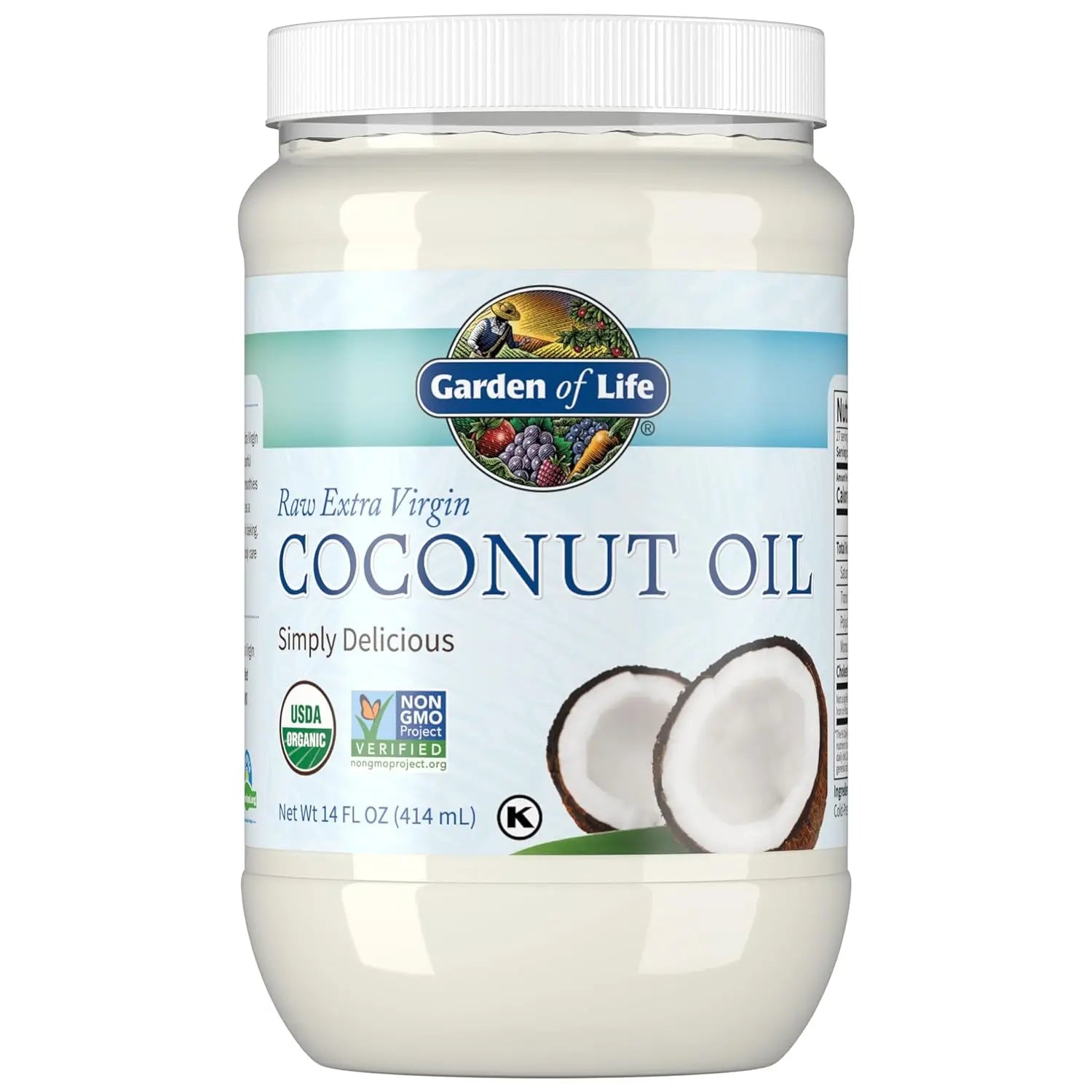 Raw Extra Virgin Coconut Oil, 14 Fl Oz (414 Ml)
