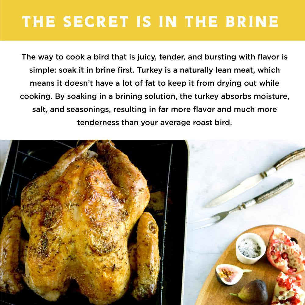 All-Natural Lemon Pepper Brine Kit, Includes Brining Bag, 14.4Oz Marinades