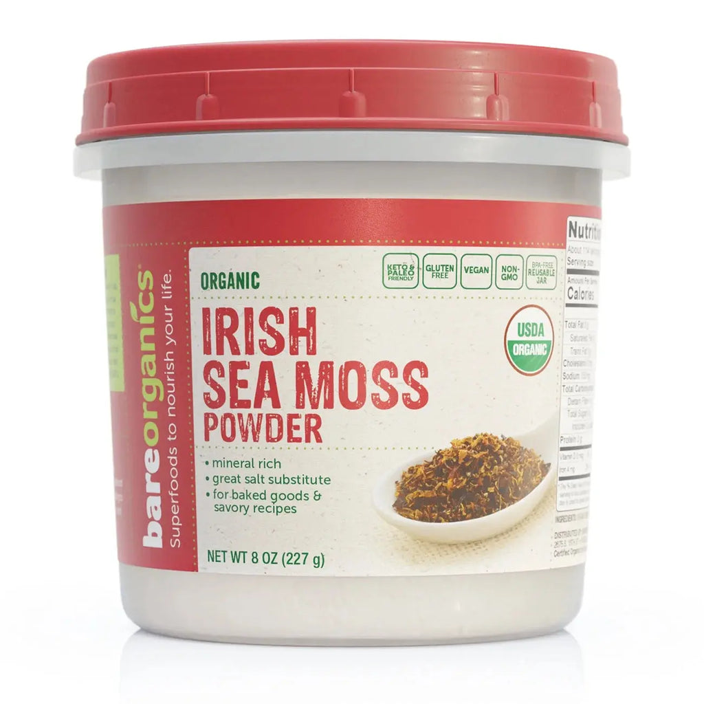 (2 Pack)  Raw Organic Irish Sea Moss 8 Oz Pwdr.