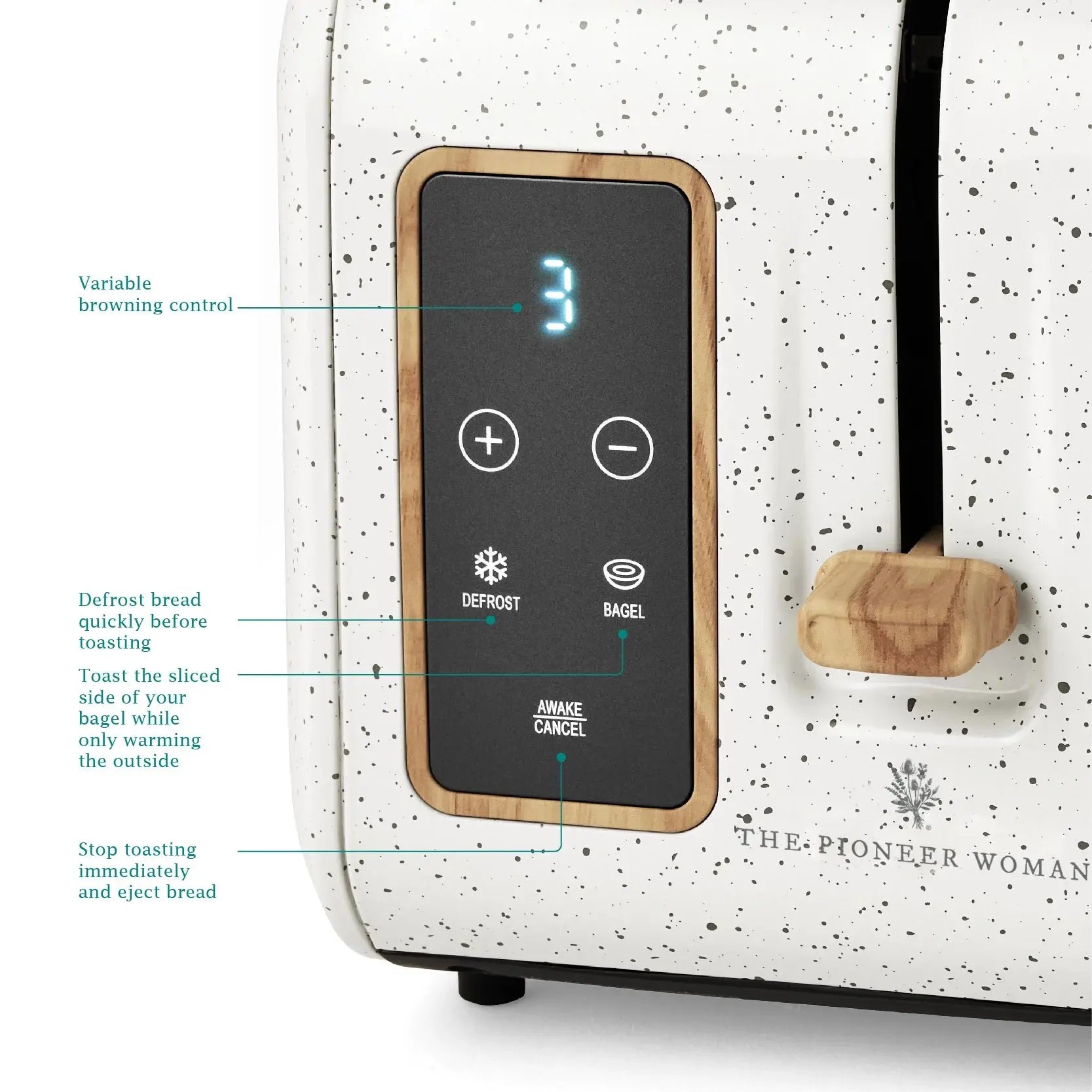 Digital 2-Slice Toaster with Digital Display