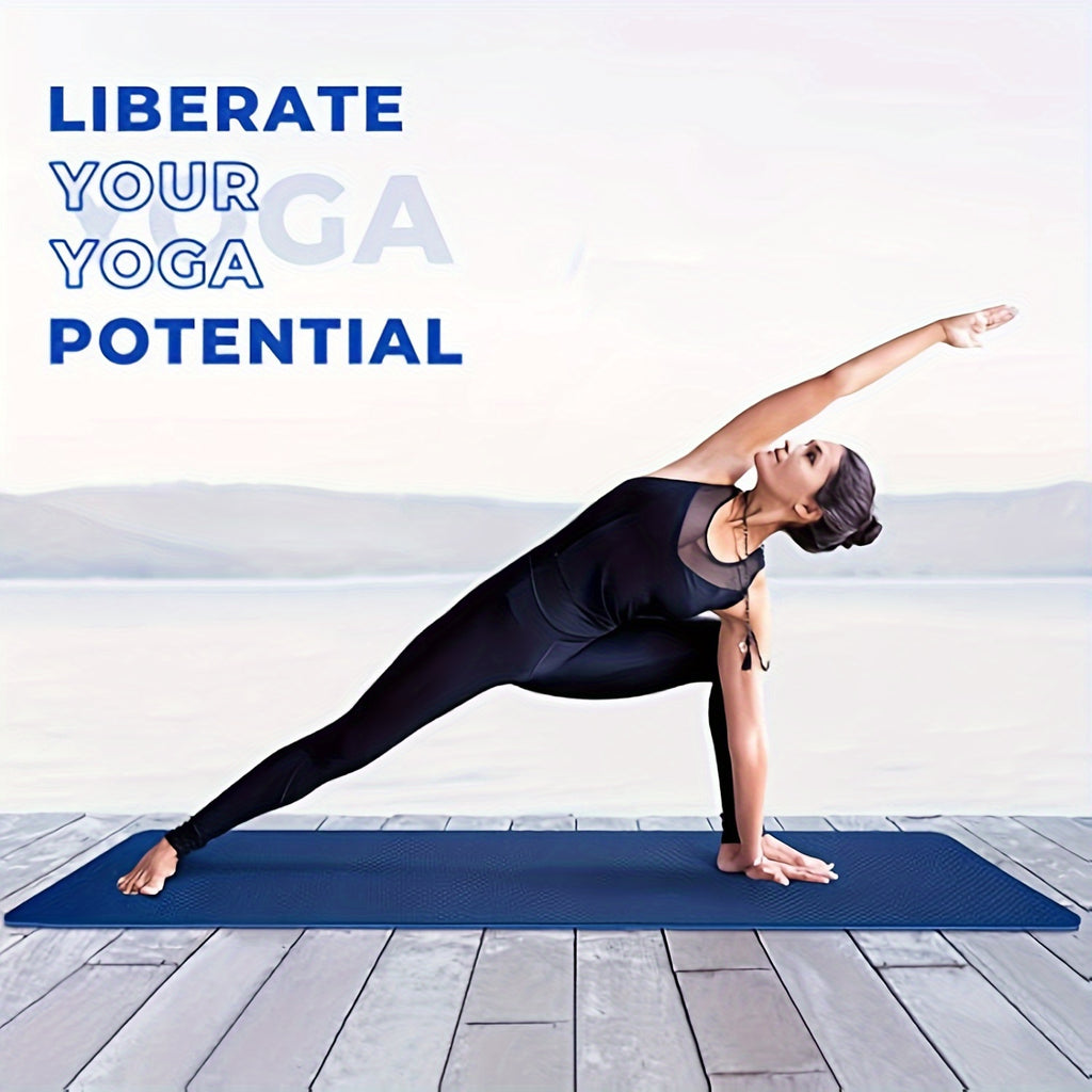 TPE Yoga Mat Non Slip Eco Friendly, Lasting Rebound Mat Bothside Non Slip Exercise Mat, Workout Mat Chef's Market