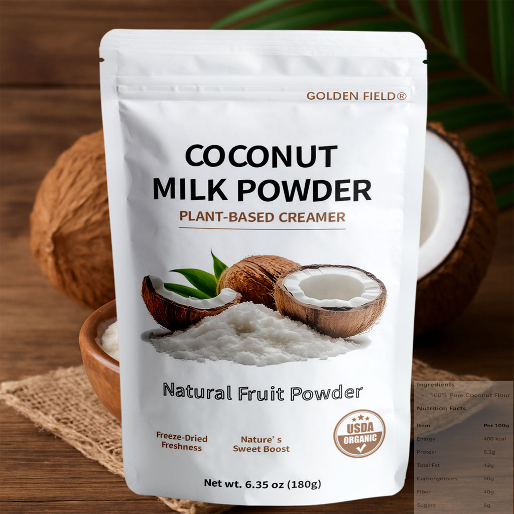 Pure Organic Coconut Milk Powder 6.35oz – Keto-Friendly, Rich in MCTs – Natural, Non-GMO, Gluten-Free Chef's Market