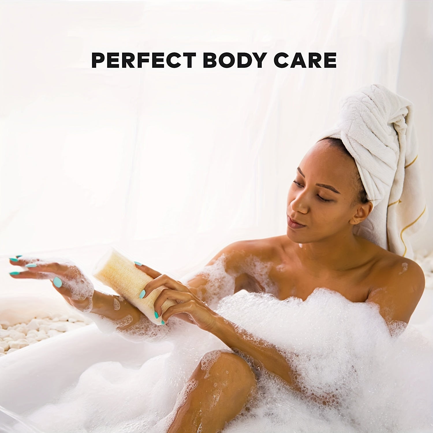 Natural Loofah Sponges Organic Luffa Bath Shower Sponge Exfoliating Body Back Scrubber for Men Women Adults SPA Beauty Bathing Daily Care Chef's Market