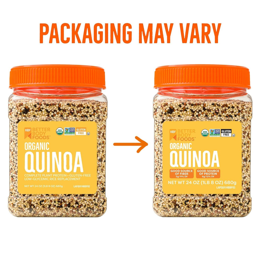 Betterbody Foods Organic Quinoa, Vegan, Gluten Free,, 24 Ounce