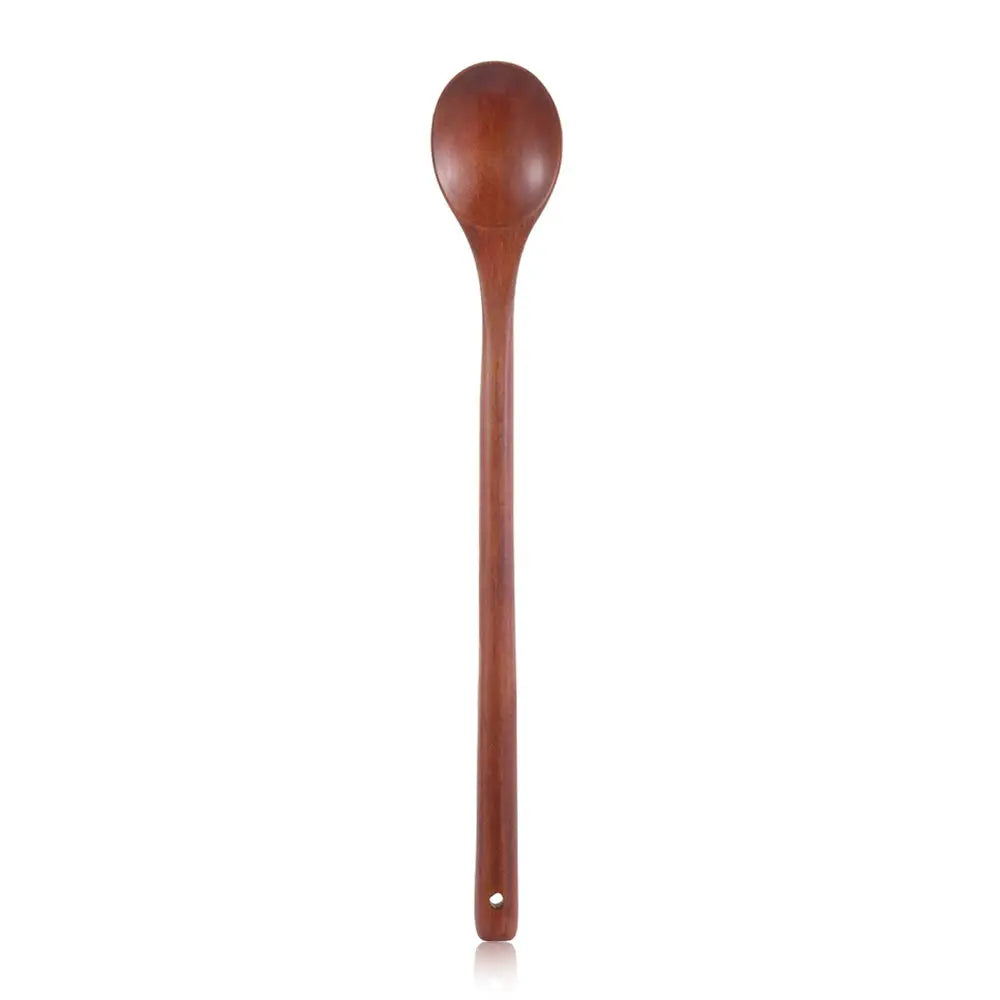 Natural Wooden Large Soup Scoops Long Handle Cooking Scoop Wood Ramen Rice Spoon Soup Ladle Catering Tableware Kitchen Utensil colegio culinario de morelia