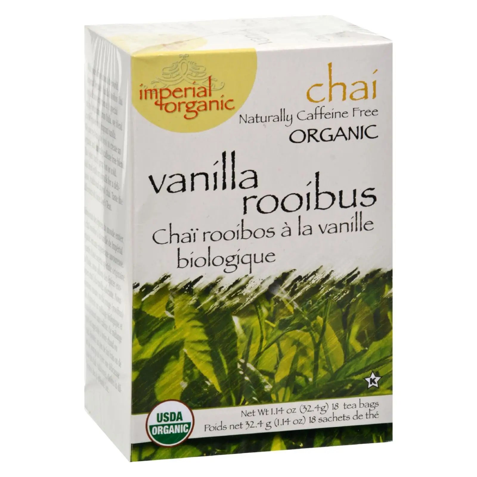 UD2 Uncle Lee's Imperial Organic Vanilla Rooibos Tea 18 Tea Bags Chef's Market