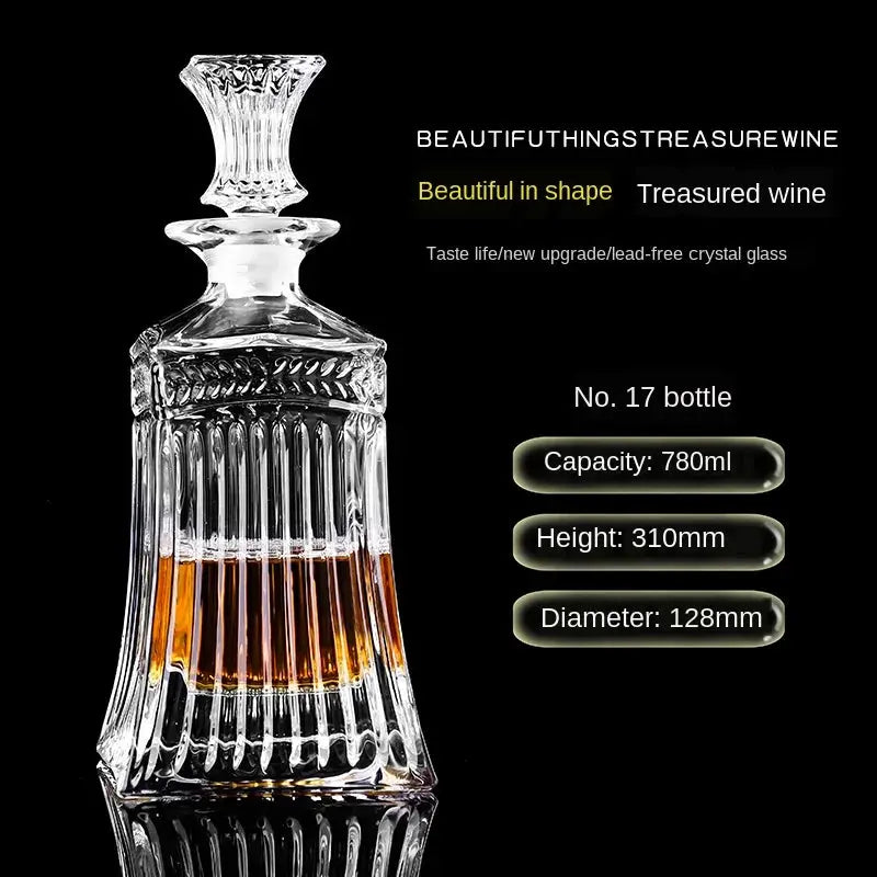 Crystal Glass Wine Red Bottle  Wine Decanter Whiskey Liqour Pourer Home Bar Vodka Beer Bottle Jar Jug JR colegio culinario de morelia