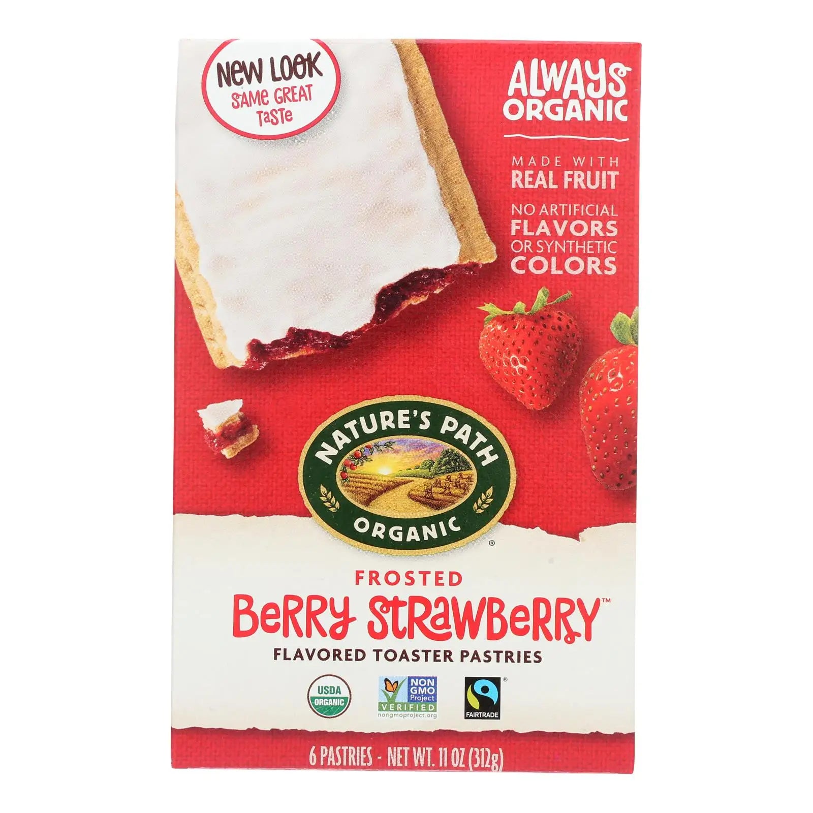 Nature's Path Organic Frosted Toaster Pastries Case of 12 11 Oz-Berry Strawberry Grain Snacks by UD2 Chef's Market