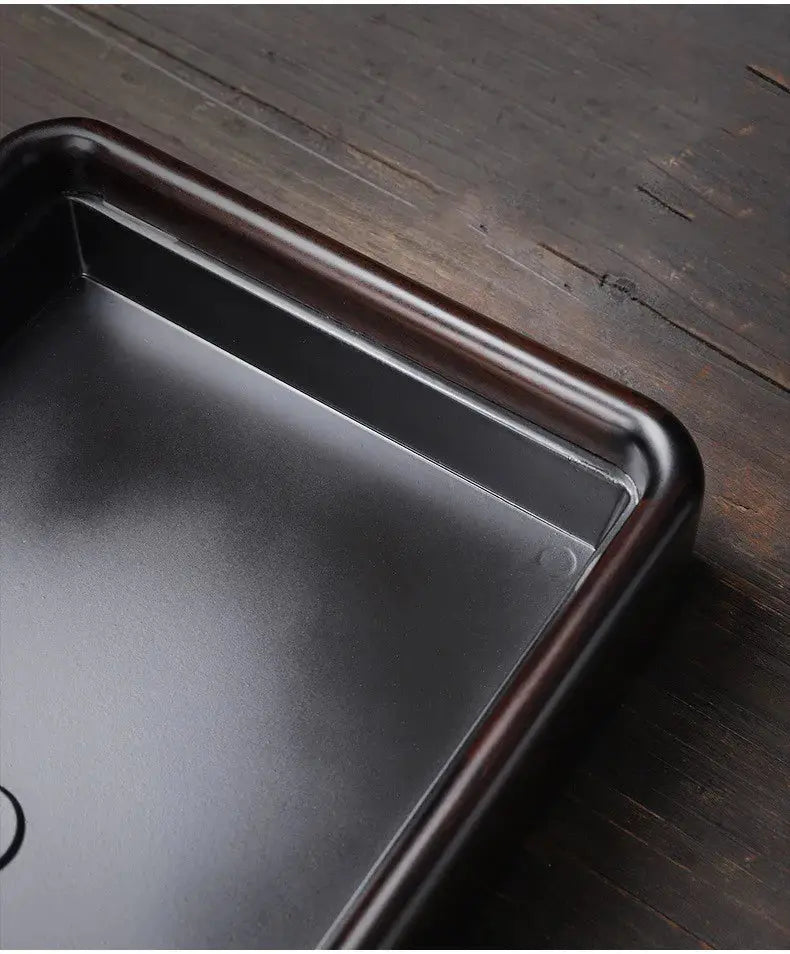 Black Ebony Tea Tray Household Solid Wooden Tea Tray Drainage Water Storage Tea Board Chinese Tea Table Decor Home Accessories colegio culinario de morelia