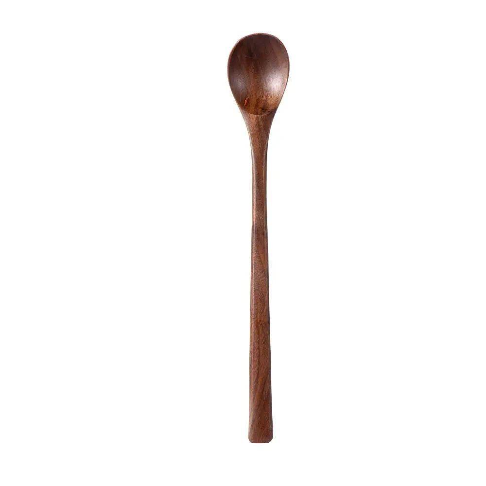 Natural Wooden Large Soup Scoops Long Handle Cooking Scoop Wood Ramen Rice Spoon Soup Ladle Catering Tableware Kitchen Utensil colegio culinario de morelia