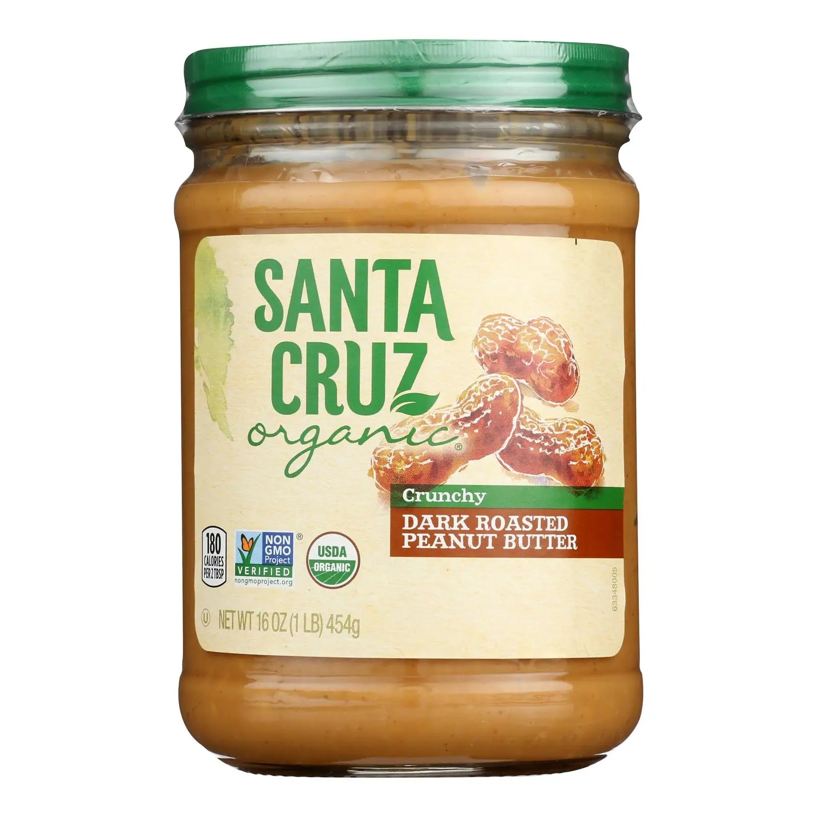 UD2 Santa Cruz Organic Pbtr Og2 Dk Roast Crunchy 12-16 oz Peanut Butter Pack of 12 Chef's Market