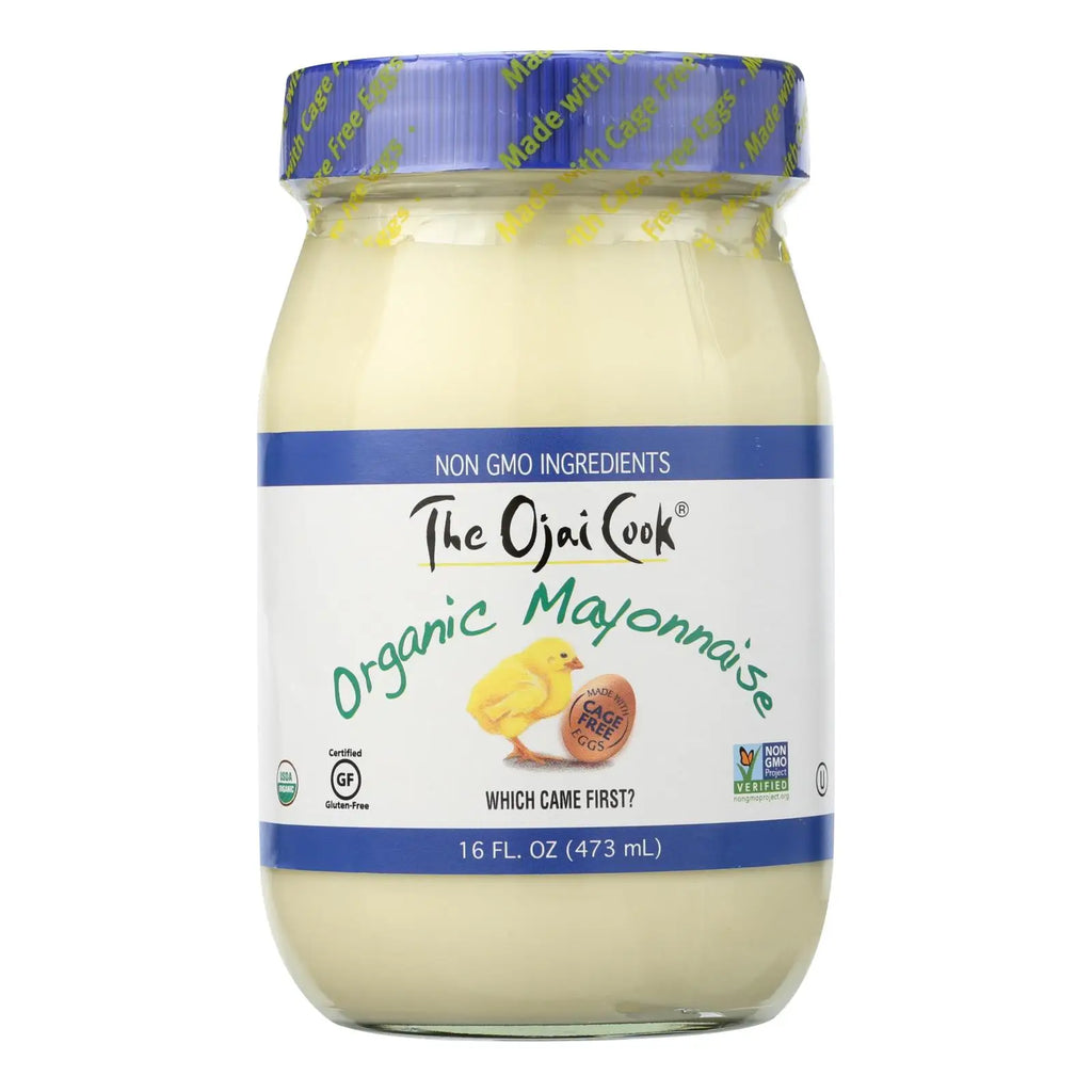 UD2 Ojai Cook Organic Mayonnaise Case 6-16 Fl Oz Vegetable Oil Egg-Based Sweet Taste Halal Certified Bottle Bag Box Sachet Chef's Market