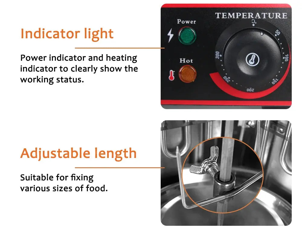 ITOP Electric Doner Kebab Grill Shawarma Machine Automatic Rotating BBQ Grill For Commercial Household Heating Pipe colegio culinario de morelia