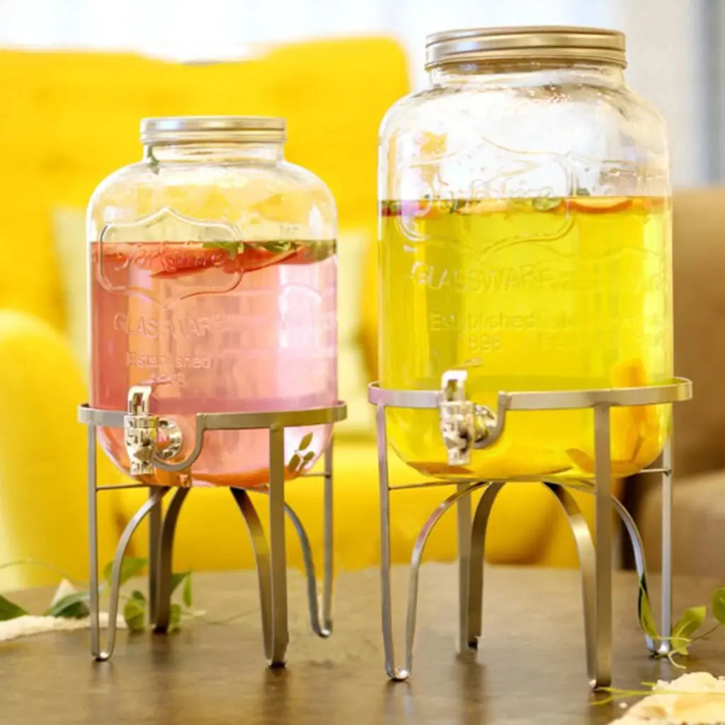 Metal Iron Drinks Dispenser Metal Stand Basket Party Juice Tea Bucket Holder Kitchen Tools For Party Bar Pub Celebration colegio culinario de morelia