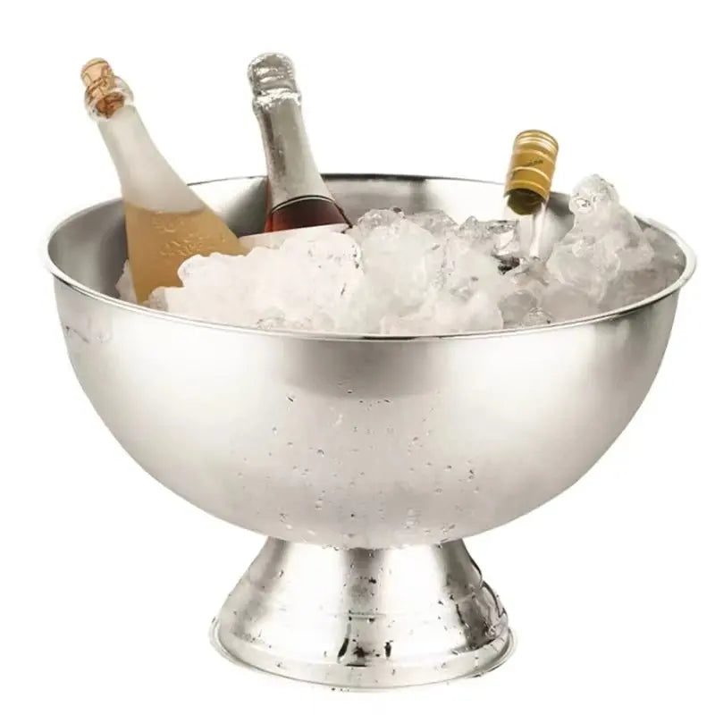 3L Bottle Cooler 304 Stainless Steel Deer Head Ear Can Cooler Champagne Bowl Bucket Keg Double Wall Beer Ice Bucket Bar Supplies colegio culinario de morelia