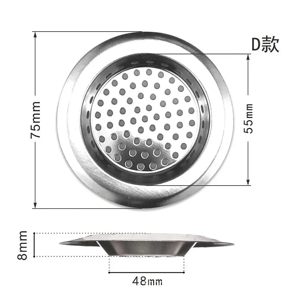 Kitchen Sink Strainer Sink Grid Filter Stainless Steel Mesh Drain Hole Filter Protection Against Clogging Kitchen Accessories colegio culinario de morelia