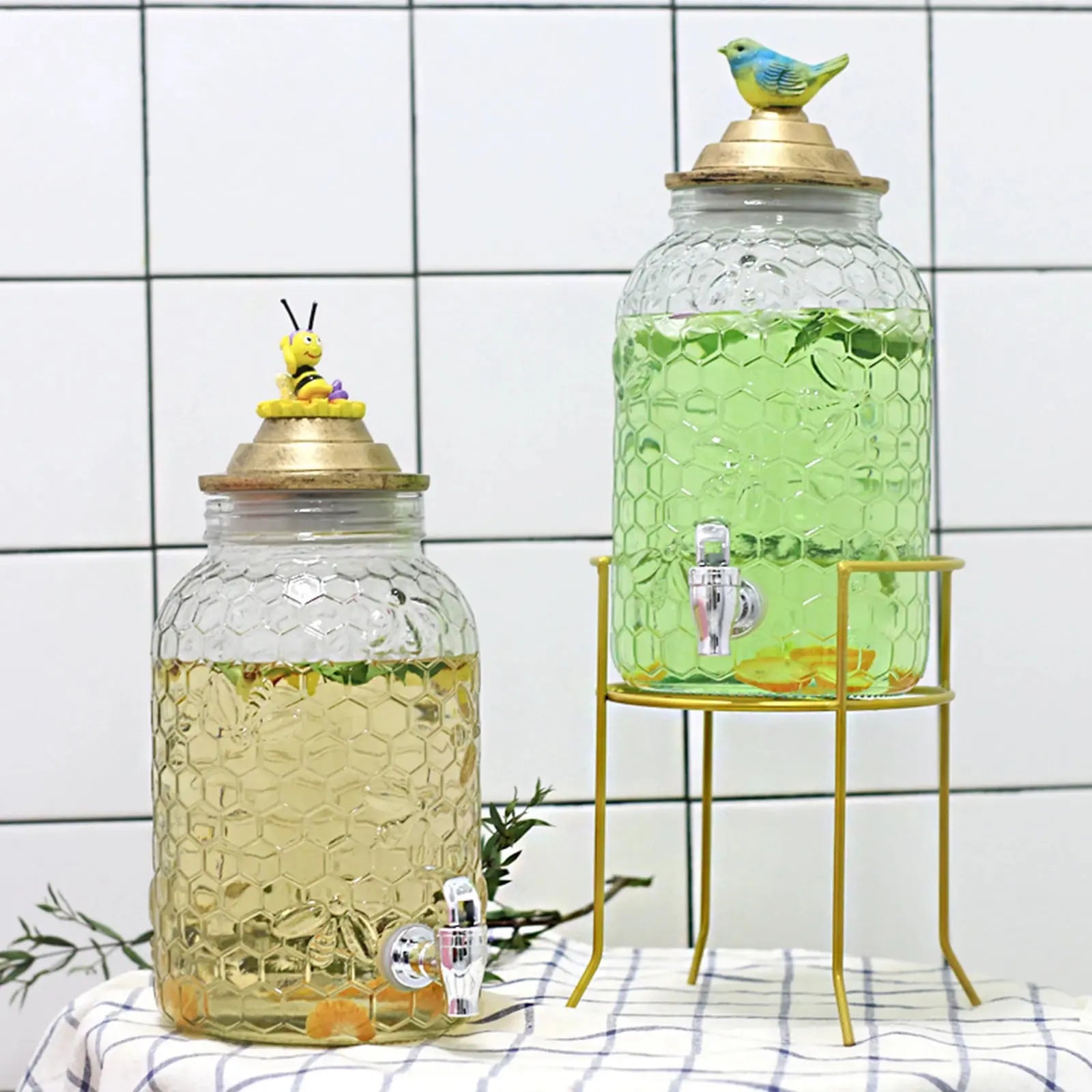 Metal Iron Drinks Dispenser Metal Stand Basket Party Juice Tea Bucket Holder Kitchen Tools For Party Bar Pub Celebration colegio culinario de morelia