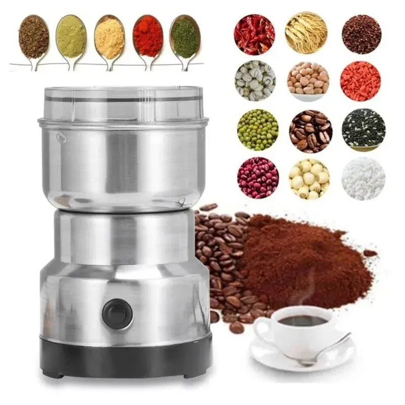High Power Electric Coffee Grinder Kitchen Cereal Nuts Beans Spices Grains Grinder Machine Multifunctional Home Coffee Grinder colegio culinario de morelia