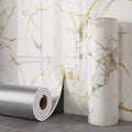 1 roll marble thick foam imitation ceramic tile self-adhesive wallpaper bedroom wallpaper bathroom waterproof wall sticker Chef's Market