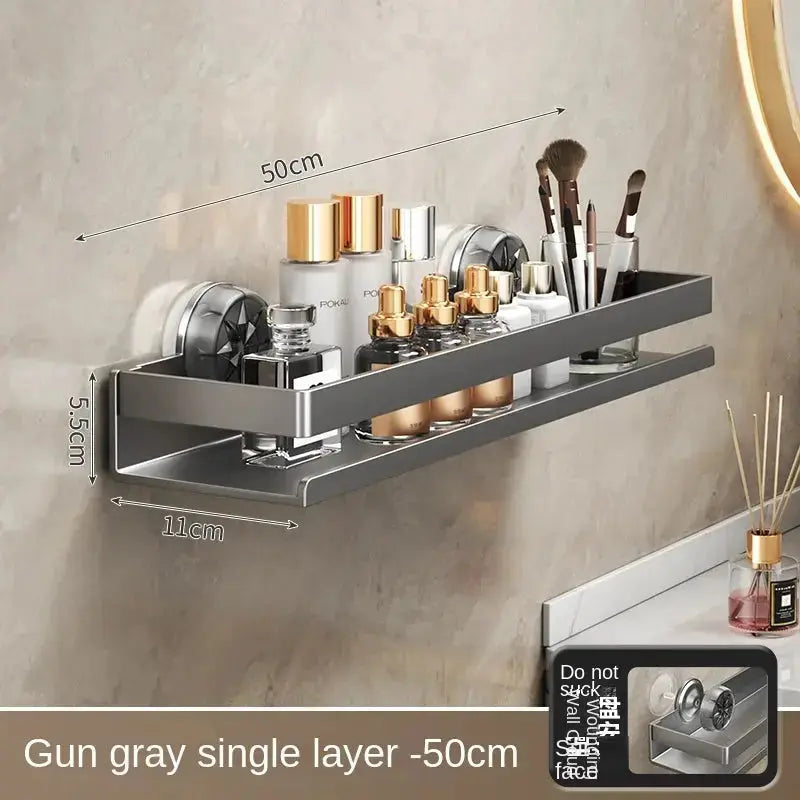 Kitchen suction cup storage rack, wall-mounted seasoning bottle box, multifunctional storage rack for spices, no drilling requir colegio culinario de morelia