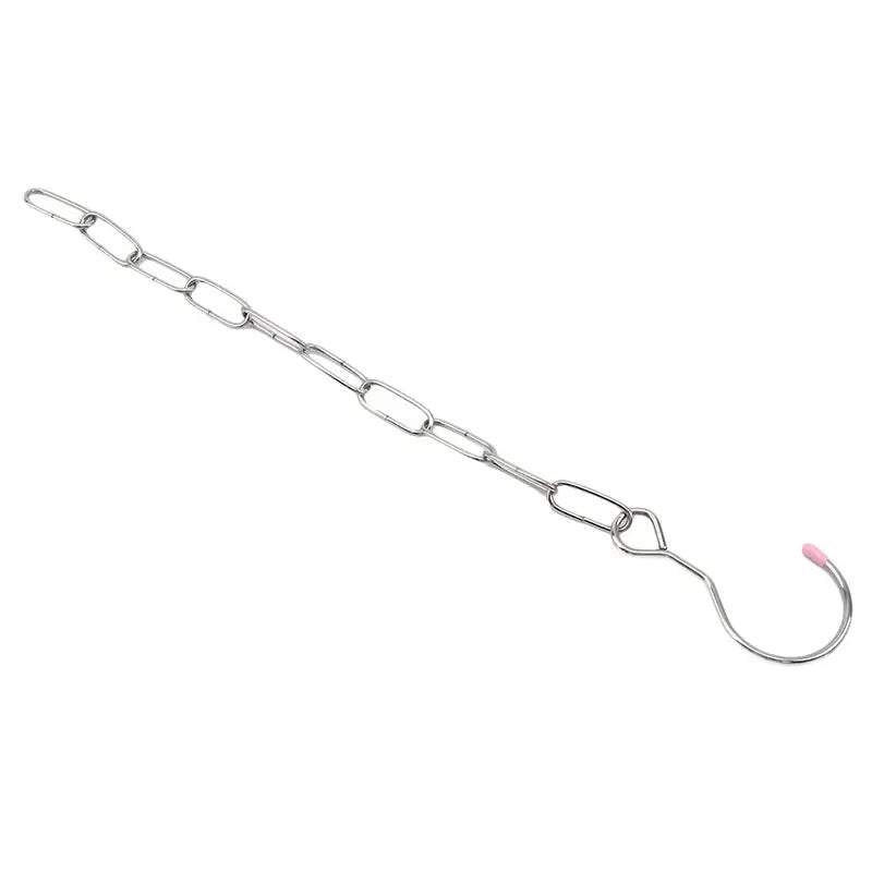 Hanger Hanging Hole Clothes Chain Stainless Steel Hanging Chain Hooks Storage Cloth Closet Hangers Shirts Tidy Save Home Space colegio culinario de morelia