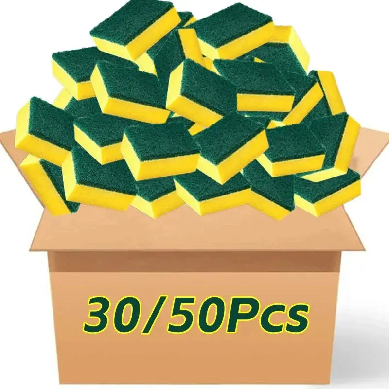 Double sided magic sponge for motorcycles, pots, and kitchens - heavy-duty grease cleaning sponge colegio culinario de morelia