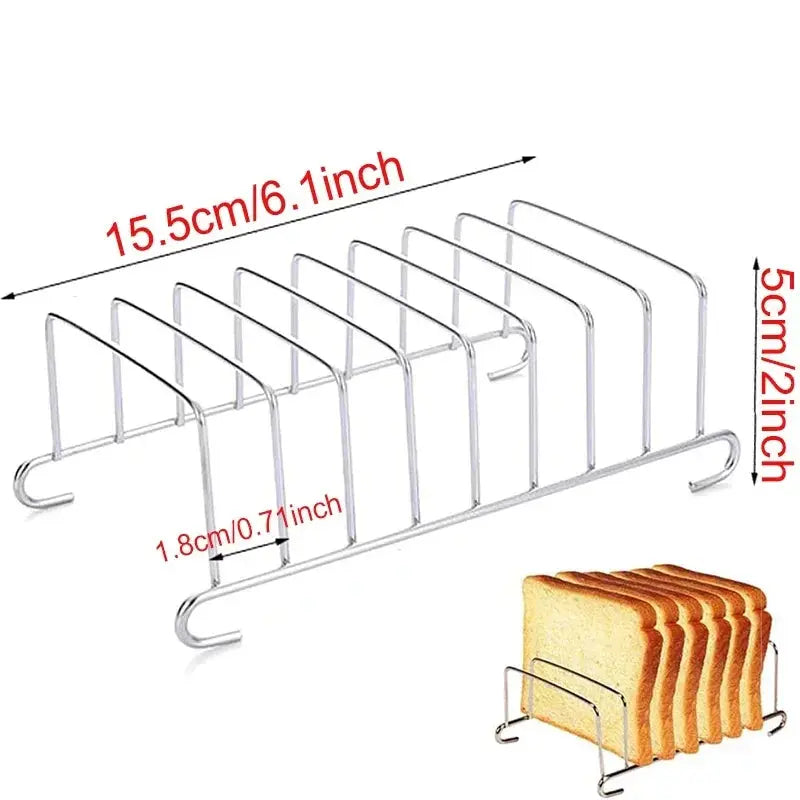 Multi-layer Detachable Grill Rack Thickened Air Fryer Baking Rack Metal Square/Round/Rectangle Oven Grill Racks  Kitchen Tools colegio culinario de morelia