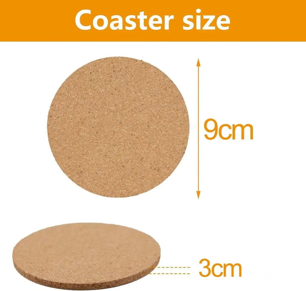 50/1PCS Non-Slip Cork Coaster Natural Round Wooden Cup Mat Heat Insulation Pads Tea Coffee Mug Drinks Holder Table Decoration colegio culinario de morelia