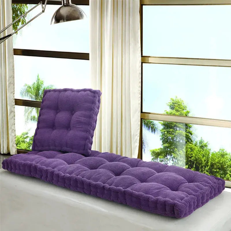 Inyahome Oversized Thickened Long Bench Cushion Pad Chair Seat Cushion Decorative Pillow For Garden Lounger/Bay Window Pad Green colegio culinario de morelia